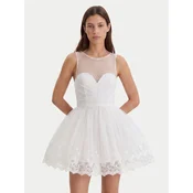Bardot Cocktail obleka Hilda Hoop 60223DB Bela Regular Fit