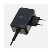 APPROX punjac za mobitel – USB Type-C, 45 W brzi punjac + kabel od 1,8 m, crni