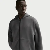 Mikina Nike Tech Mens Fleece Full-Zip Hoodie Anthracite/ Black XL