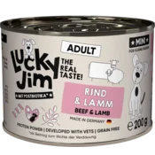 Lucky Jim Mokra pasja hrana Adult Mini - Govedina in jagnjetina