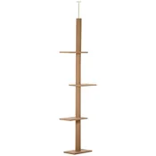 Homestar Mačje drevo nastavljiv praskalnik 43x27x228-260 cm rjave barve