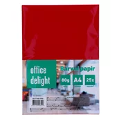 PAPIR BARVNI A4 80g 25 V PAKETU TEMNO RDEČA