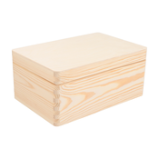 AtmoWood Lesena škatla s pokrovom 30 x 20 x 14 cm brez ročajev