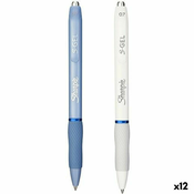 Olovka s gelom Sharpie S-Gel Bijela Plava 0,7 mm (12 kom.)