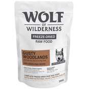 250 g Wolf of Wilderness liofilizirana sirova hrana po posebnoj cijeni! - Gusty Woodlands - govedina, bakalar i puretina