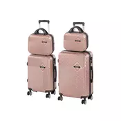 TraveLux Pro XXII komplet kofera na kotačiće u ružičasto-zlatnoj boji