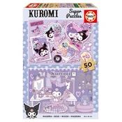 Djecja drvena slagalica Educa od 2 x 50 dijela - Kuromi