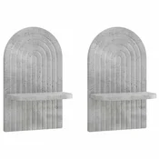 vidaXL Stenska polica 2 kos Betonsko siva 23 x 13.5 x 37.5 cm
