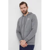 Under Armour UA Essential Fleece FZ Hood Pulover 818060 Siva