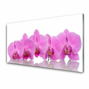 tulup.si Slika na steklu Pink orchid cvetje 140x70 cm 2 obešalnika