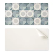 shumee Samolepilna vzorčasta vinilna dekoracija za spalnico 100x50 cm. Geometrija krogov in oblik.