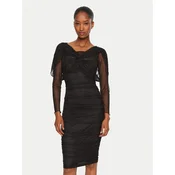 Rinascimento Cocktail obleka CFC0121017003 Črna Slim Fit