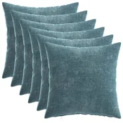 Vidaxl Prevleka za blazino 6 kos HEERLEN Modra 30 x 30 cm