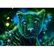 Schmidt - Puzzle Sheena Pike: Neon Blue Green Panther - 1 000 dijelova