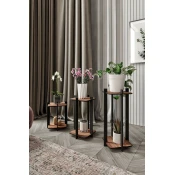 Hanah Home Postolje za cvece Flower Desk Square, Orah