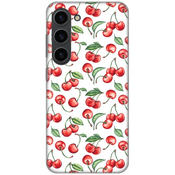 Ovitek Print za Samsung Galaxy S23 My Print Cover, Cherry Pattern, rdeča in bela