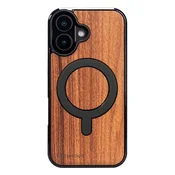 shumee Lesen ovitek Bewood za iPhone 16 ROSEWOOD SANTOS z MagSafe