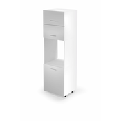 Visoka omara Vento DP-60/214 - bela/medeni hrast