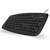 Tastatura USB CLICK K-L1 Multimedia US Black