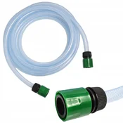 Rosfix Sesalna Cev 5 M 1/2 – Prosojen Ojačan PVC, 21 Bar | 2 Hitri Vtiči, Notranji Premer 13 Mm, (5000223012)
