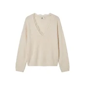 VERO MODA Pulover VMBERRY svetlo bež