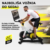 NordicTrack Tour de France Indoor Bike Dirkalno sobno kolo | 24” HD zaslon na dotik | možnost uporabe aplikacije iFit | Vaša karta za profesionalno kolesarsko izkušnjo doma!