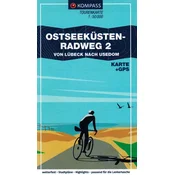 Ostseeküstenradweg 2. Od Lübecka do Usedoma. Plastificiran turistični in kolesarski zemljevid 7031. Objavljeno 2025.