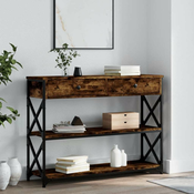 Konzolni stol boja hrasta 100x28x75 cm od konstruiranog drva