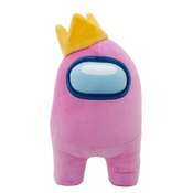 Yume Toys Among Us Official 12 Plush with accessory pink with Crown, (10912)