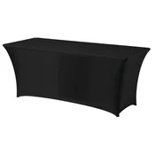 Hendi Pravokotna miza brez likanja, 150 x 76 cm, iz jersey tkanine, črna – Hendi 814406