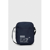 Torbica za pas EA7 Emporio Armani mornarsko modra barva