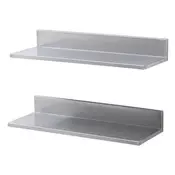 VEVOR Stenska polica 218x61x85 cm srebrna