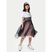 Karl Lagerfeld Kids Vsakodnevna obleka Z31140 S Roza Regular Fit