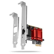 AXAGON PCEE-GIX, omrežna kartica PCIe - 1x Gigabit Ethernet vrata (RJ-45), Intel i210AT, PXE, vključ. LP