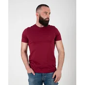 No Copy Muška majica Okruglina 01, Bordo
