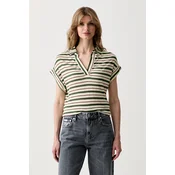 United Colors of Benetton polo majica ženska z lanom