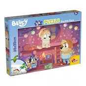 Bluey večerna pravljica 2 v 1, 24-delni puzzle in pobarvanka 35x25 cm – Lisciani