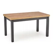 Stol Houston 559 Craft hrast, Crna, 76x80x140cm, EstensioneNastavak, Laminirani iveral, Drvo