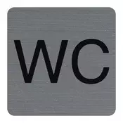 Informacijska ploča, samoljepljiva, 7,5 x 7,5 cm, aluminijski efekt, EXACOMPTA, WC 67179E