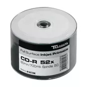 TRAXDATA OPTIČKI MEDIJ CD-R SPINDLE 50 WHITE FULL PRINTABLE