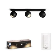 ŽARNICA PHILIPS HUE Buckram 3x5W 230V ČRNA 8719514339125