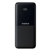 BASEUS Baseus Lipow Powerbank 10000 mAh, 22.5W, dvojni kabel, zaslon, črna