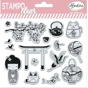 Aladine Stampo Clear Komplet Žigov Japan 15 kos