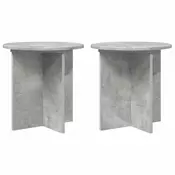 Stalak za biljke 2 pcs Betonska siva 40 x 40 x 40 cm