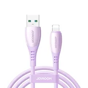 Joyroom USB-A kabel – iPhone Lightning Vibrant Series 3A 1,2 m – vijoličen
