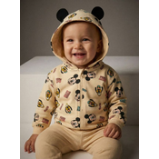 Sinsay - Dukserica na rajsferšlus sa kapuljacom Mickey Mouse - BEŽ