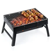 Vilde Grill węglowy składany przenośny walizka 40x27,5x20 cm