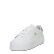 Calvin Klein Jeans Nizke superge srebrna/bela