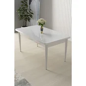 Hanah Home trpezarijski sto Arp, 110 × 71 cm, bela ploca, bele noge