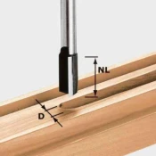 Rezkar za žlebove Festool z rezili HW S8 D12/20